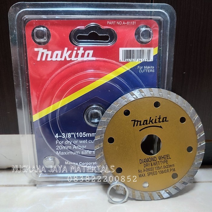 Mata Gerinda Potong 4 Inch MAKITA Pisau Potong Kramik Granit 4"