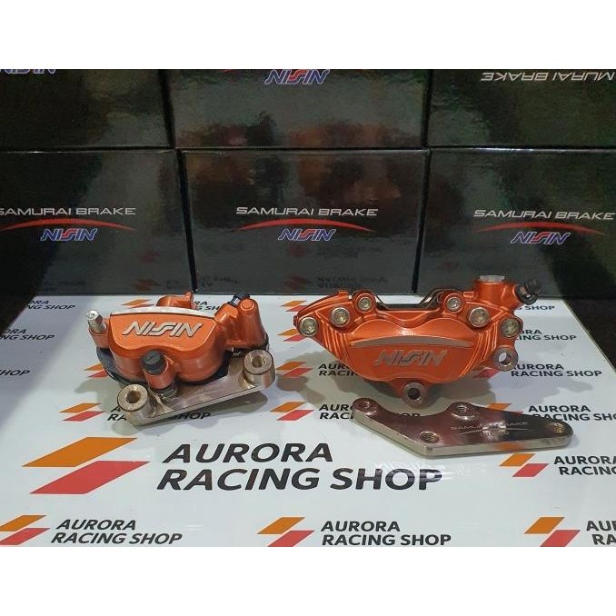 ORI - PAKET KALIPER NISSIN SAMURAI SET 4 PISTON & 2 PISTON YAMAHA XMAX 250