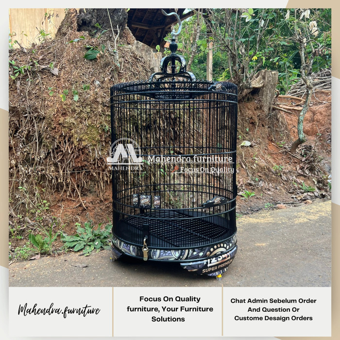 Sangkar burung murai batu no 2 jati sangkar burung murai decal hitam modern