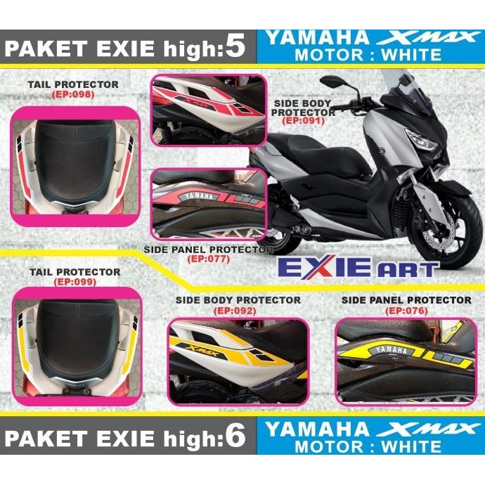 paket high body protector xmax - striping xmax - aksesoris xmax 250 