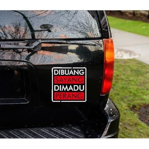 Terlaris Stiker Dibuang Sayang Kata Kalimat Tulisan Lucu Humor Truk Mobil Kaca