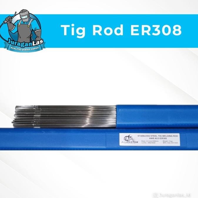 Diskon Kawat Las Argon/Tig Rod/ Filler Stainless Er308 Diameter 2.4Mm