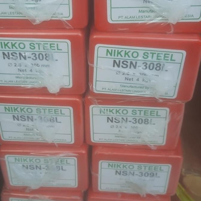 Miliki Promo Kawat Las Stainless Nsn-308 | Nsn-308L Nikko Steel 2.6Mm E308-16