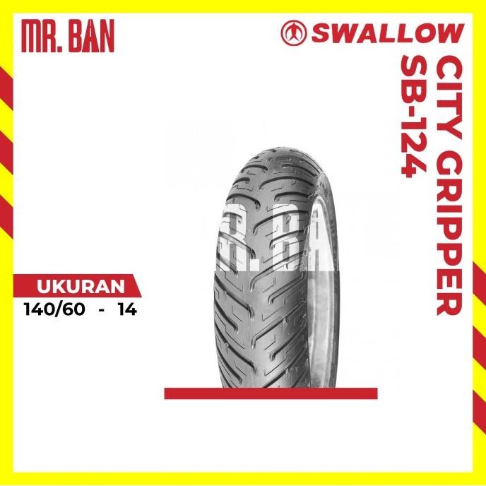 Ban Motor Swallow Tubeless 140/60-14 SB-124R City Gripper TL