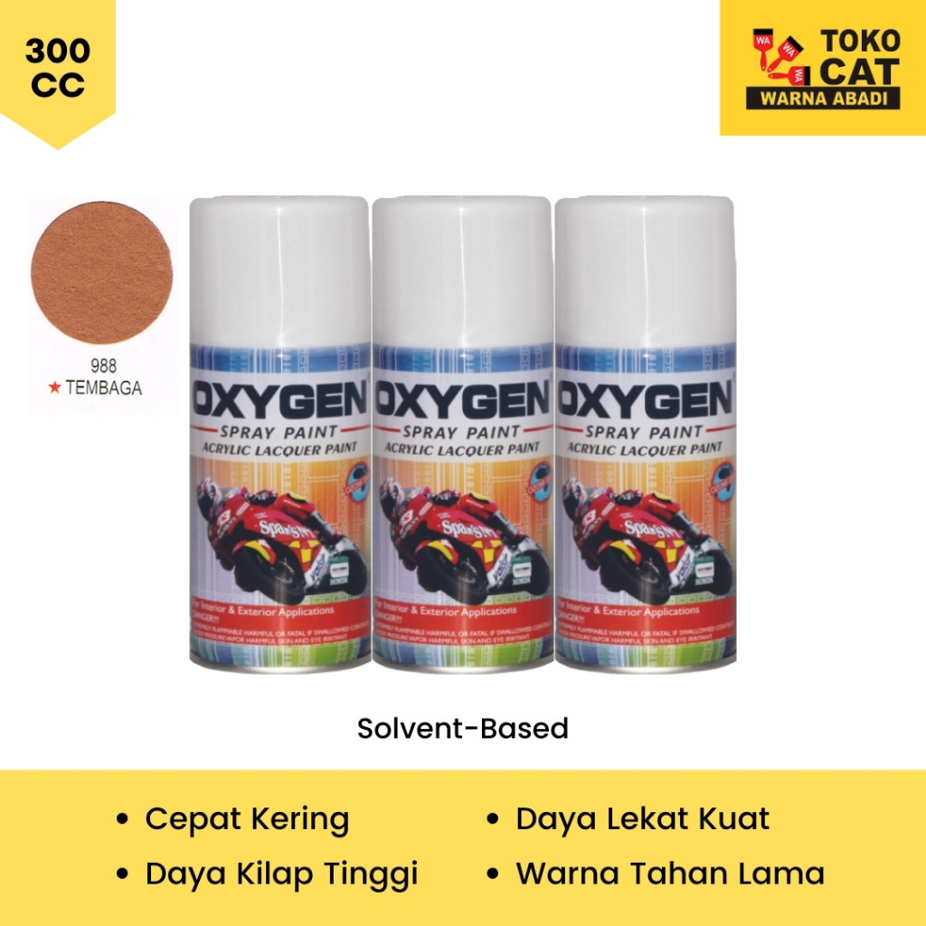 Ndk896 Cat Semprot Oxygen Warna Tembaga Dan Gold 300 Ml Free OngkirNx808