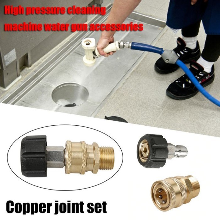 Pressure Washer Quick Release Brass M22 15Mm Female Swivel To M22 Male