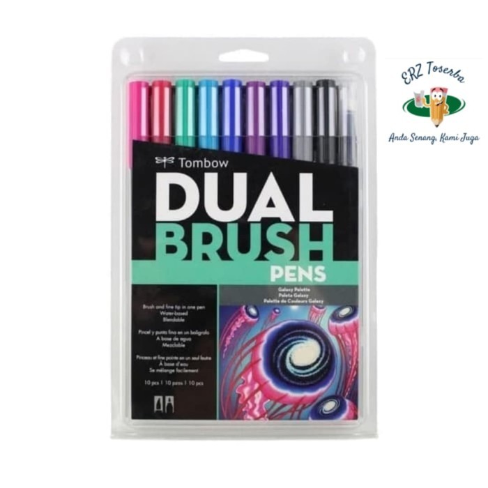 

TERBARU Tombow ABT Dual Brush Pen Color Set 10 Galaxy Palette, Brushpen