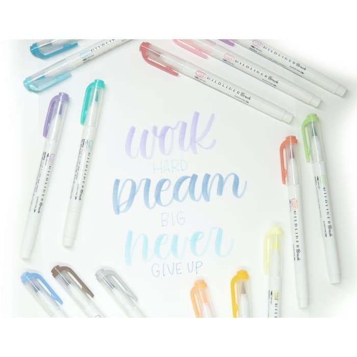 

TERBARU ZEBRA Mildliner BRUSH Pen Marker (WFT8) - Double Ended Highlighter PROMO!