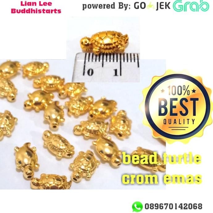 

Ready stock] bead mote bandulan kura kura emas