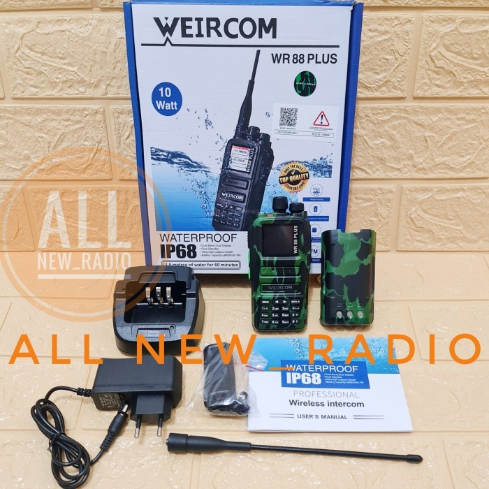 HT WEIRCOM WR88 PLUS DUALBAND HT WATERPROOF ANTI AIR WEIRCOM WR 88PLUS