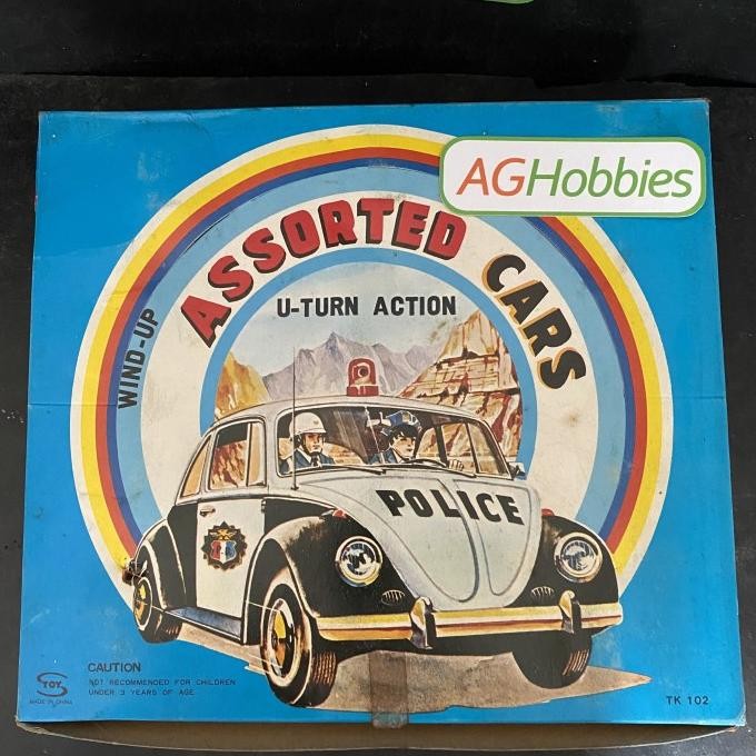 Tin Toys VW Volkswagen Beetle Kodok Mainan kaleng Vintage