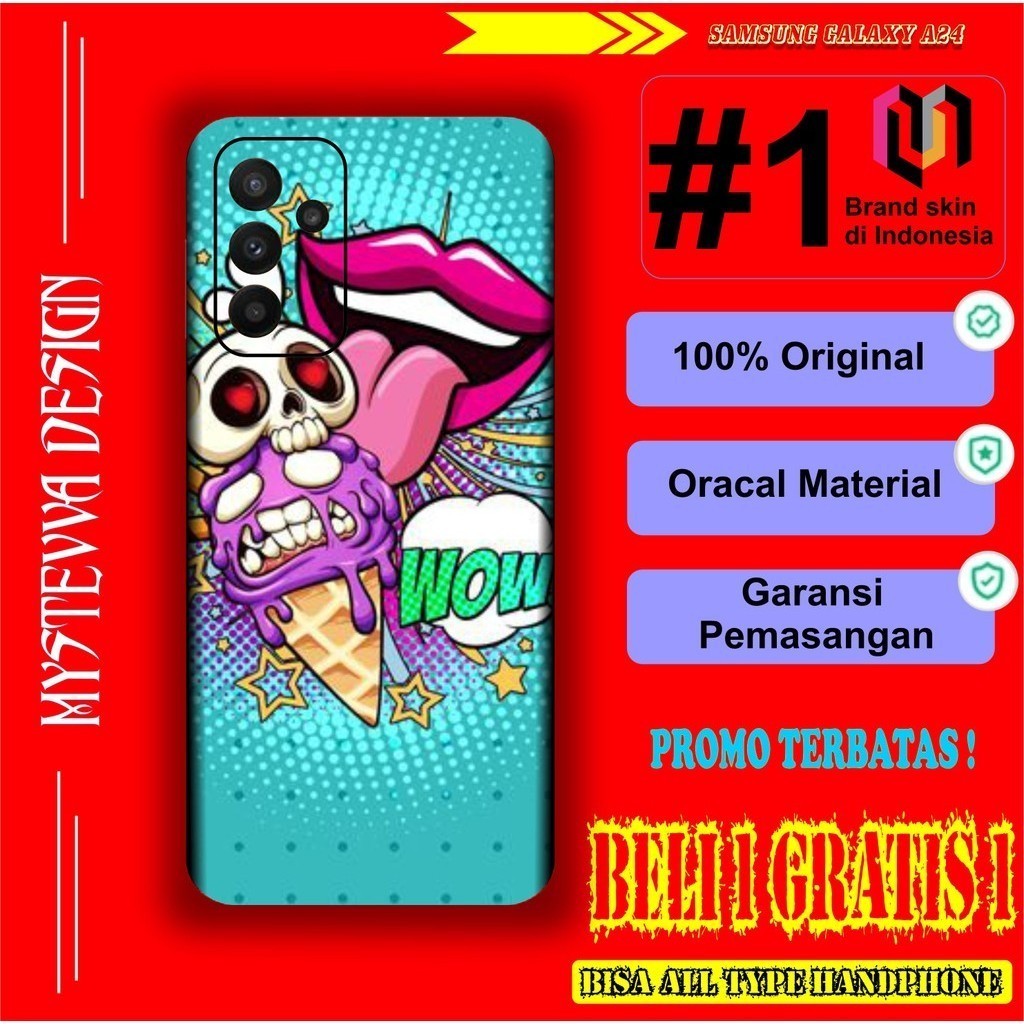 

*Fullbody* Samsung A24 Terbaru Anti Jamur 3d Garskin Case/Stiker Premium Custom COD