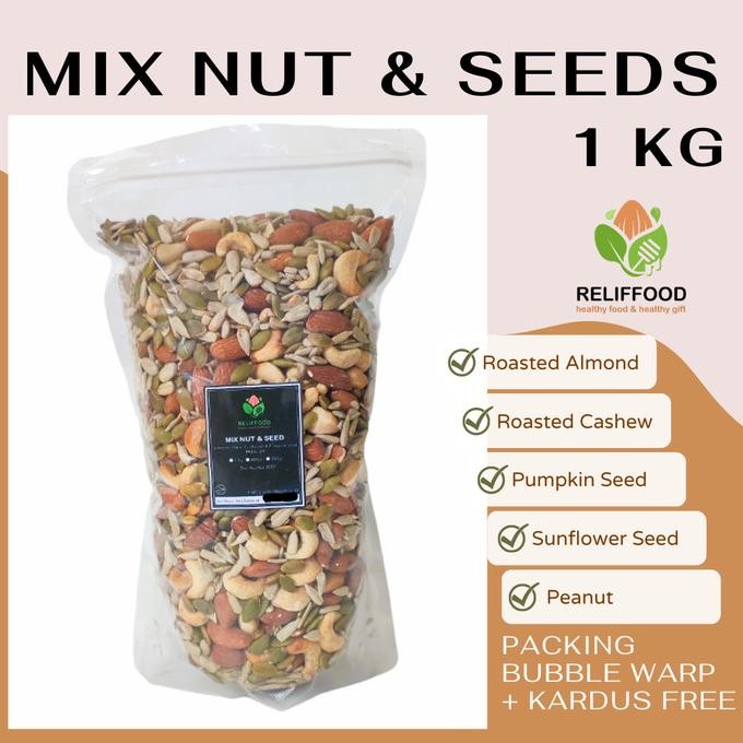 

Bisa Grab ! TRAIL X NUT & SEEDS 1 KG PREUM 4 VARIAN-ALMOND METE KUACI PUMPKIN