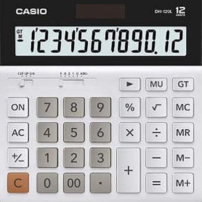 

Kalkulator Casio Dh-12 12 Digit - Hitam