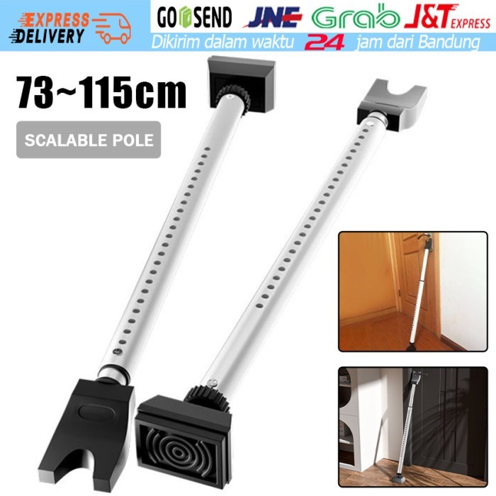 Door Stopper Alat Penahan Pintu Kaca Ganjelan Pintu Besi Karet Safety Door Lock