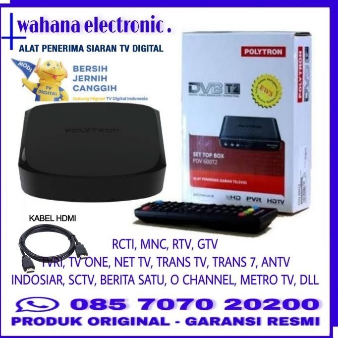 STB SETOPBOX SETOP BOX SET TOP BOX POLYTRON MATRIX DVBT2 TV DIGITAL TV