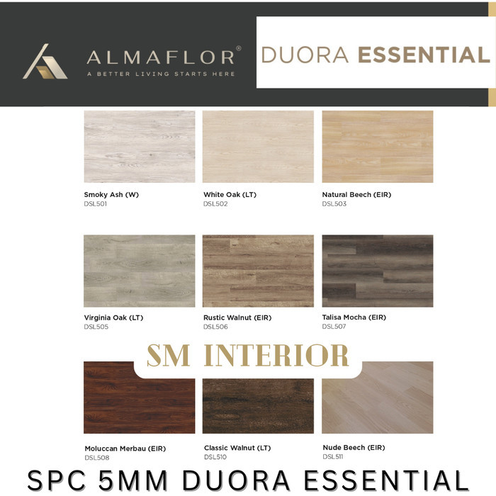 SPC Flooring ALMAFLOOR DUORA ESSENTIAL 5mm Sistem Klik (Incl. IXPE)