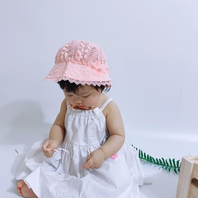 Topi Renda Import/Topi Anak Import/Topi Bayi Import/Topi Kerut/Topi