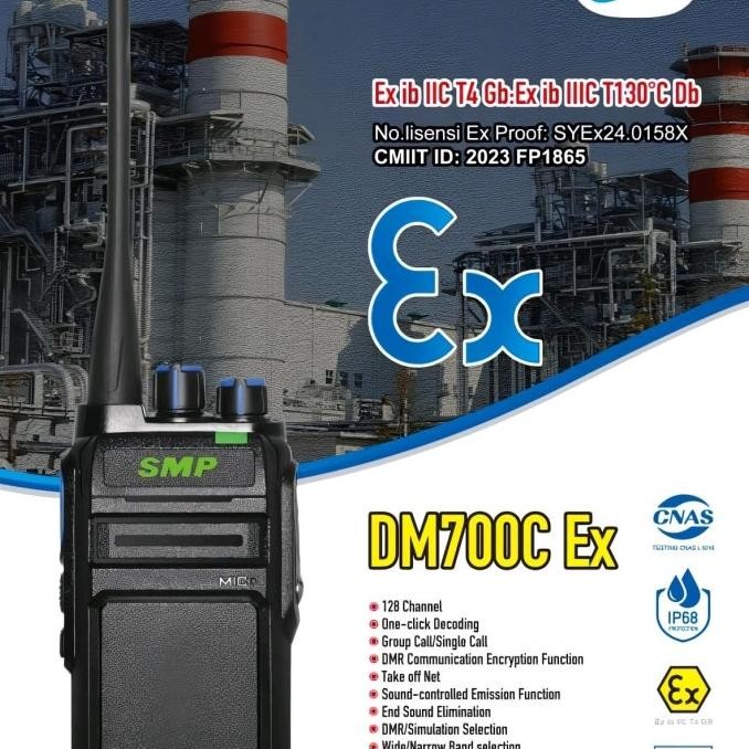 HT SMP DM700Ex gas proof explosion proof walkie talkie