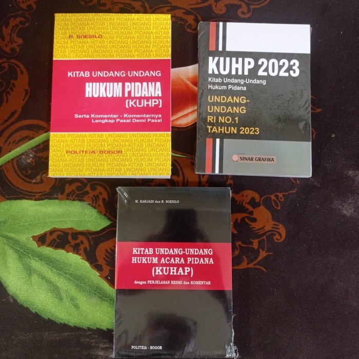 TERBARU 3 Buku Paket KUHP, KUHAP & KUHP 2023