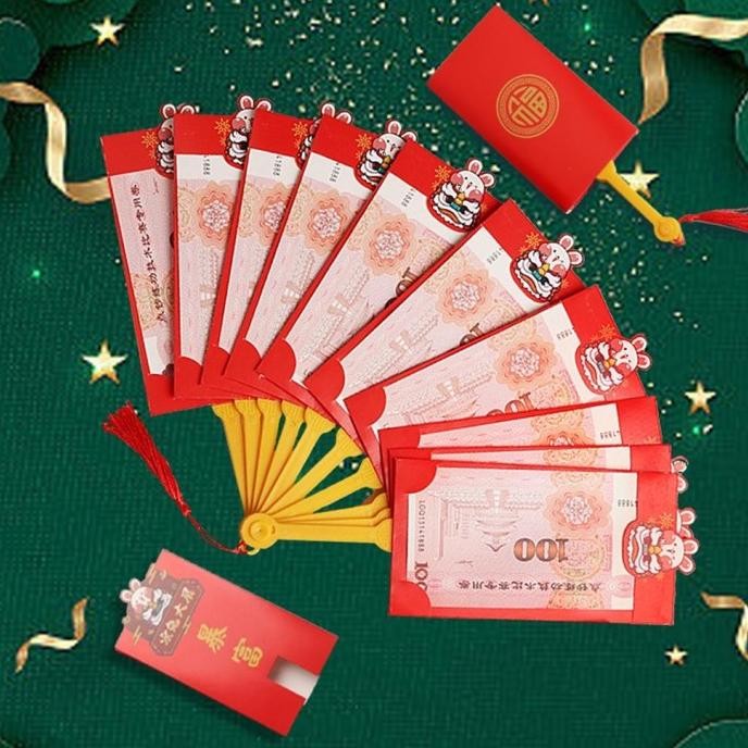

Promo Ohaya Angpao Angpau Merah Tahun Baru Cina / Imlek Bentuk Kipas KS88