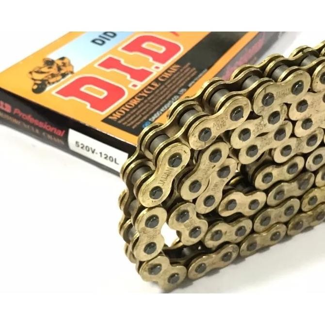 Rantai Sepeda Motor DID Oring 428/520/525/530 Jumlah 120L-520V/525V/530V 136L-428V Rantai Sepeda