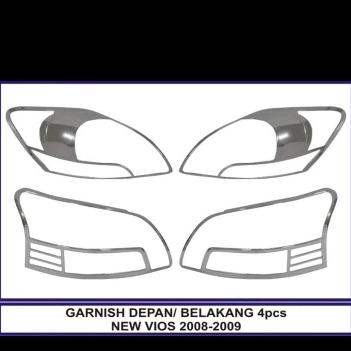 GARNISH GARNIS LAMPU DEPAN BELAKANG NEW VIOS GEN 2 2008 2009 2010 2011