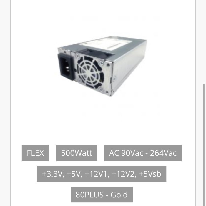 Psu Flex 500w Acbell 80+ gold