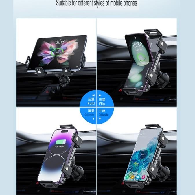 Fast Samsung Galaxy Z Fold Flip 5 4 3 2 Wireless Charging Car Charger