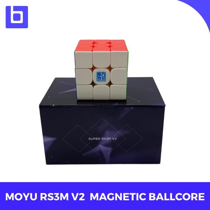 RUBIK 3X3 - MOYU SUPER RS3M V2 BALLCORE UV COATED STIKERLESS