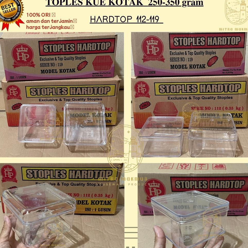  Toples Kue Kotak 250-350 Gram Toples Hardtop 112 - 119 Toples Kue Kering Lebaran