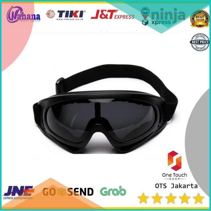 Kacamata Olahraga Goggles Airsoft Gun Ski UV400 Sepeda Riding Bike 11O