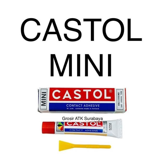 

Terlaris ( Staworld / Dapat 1 Lem ) Lem Glue Cair Castol Mini 14Cc / 14Ccm Asli