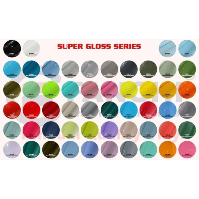 

FANCHI Sticker Super Glossy Series Ukuran 50CM x 8.5M / ROLL