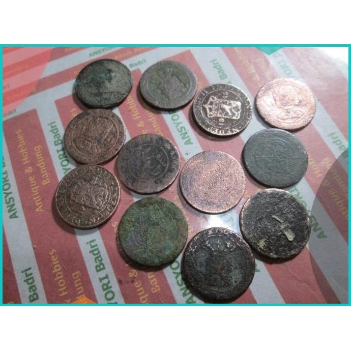 koin benggol 0.5 cent nederlandsch indie paket 12 keping iklan m106 11