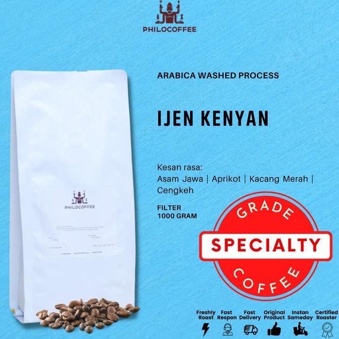 

Biji Kopi Arabika Ijen Kenyan 1Kg