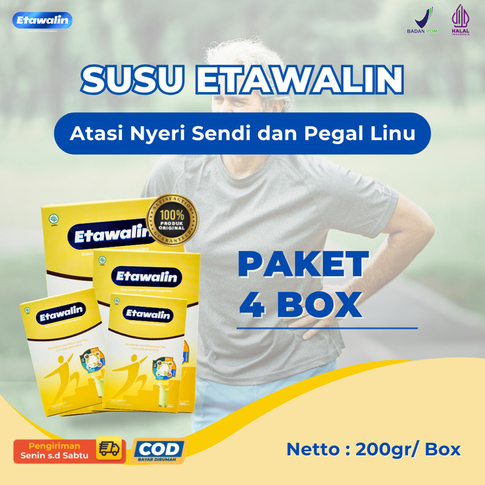 

Etawalin 4 Box - Susu Kambing Etawa Susu Terapi Nyeri Sendi Terbaik Atasi Asam Urat Rematik
