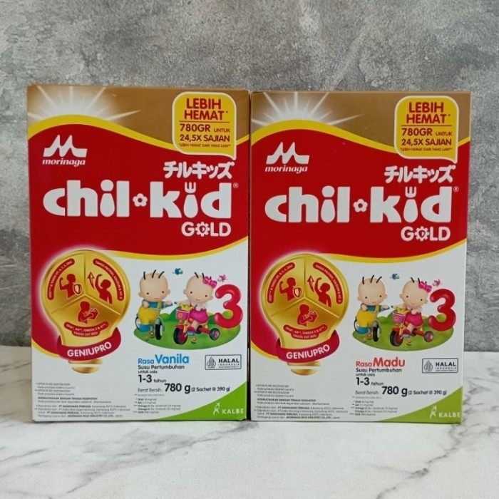 

MORINAGA CHILKID GOLD 1-3 TAHUN VANILA / MADU 780 GRAM