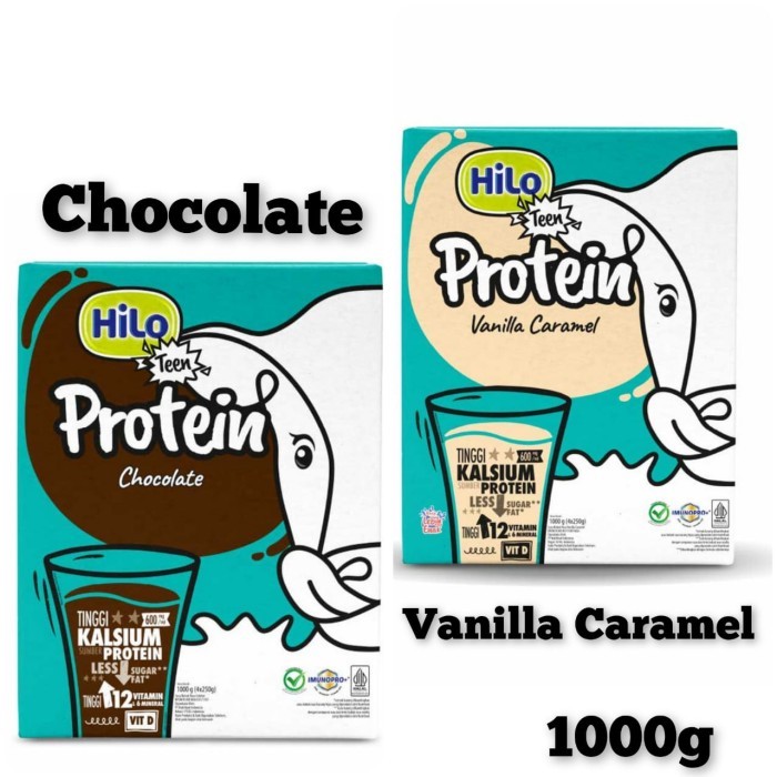 

HiLo Teen Chocolate 1000gr - HiLo Teen Vanilla Caramel 1000gr - Susu Tinggi Kalsium