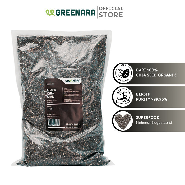 

Biji Chia Hitam Organik 1 Kg / Organic Black Chia Seed