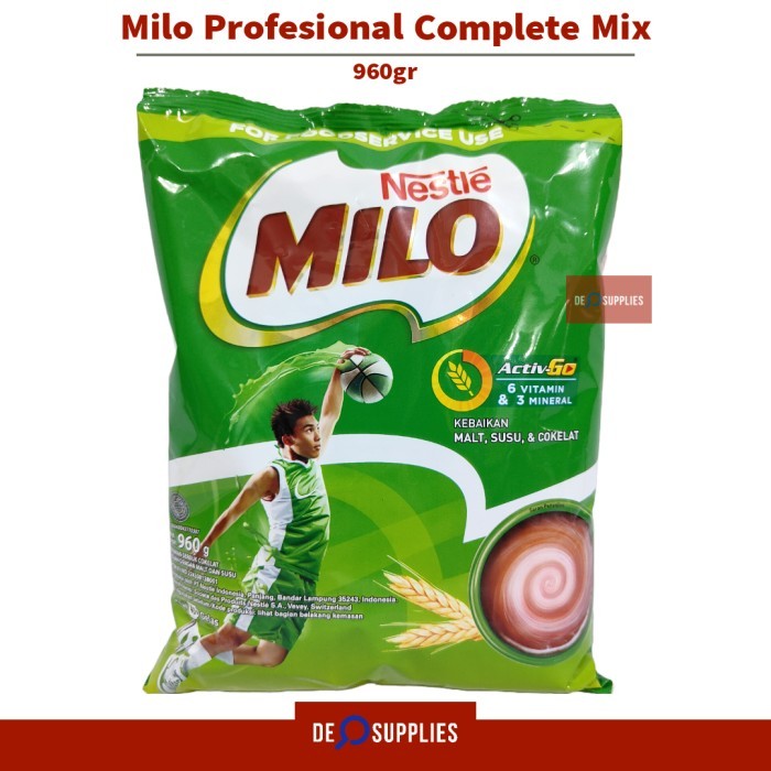 

Milo Complete Mix 960gr Nestle Profesional - Milo Activ-Go Susu Coklat