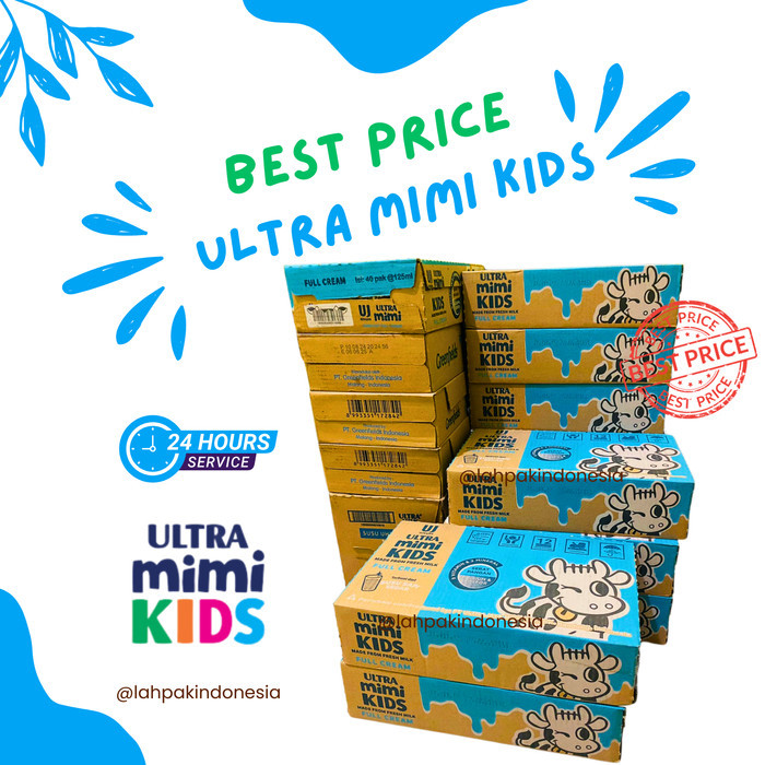 

Susu UHT Milk Ultra Mimi Kids 125 ml Full Cream Karton/Dus
