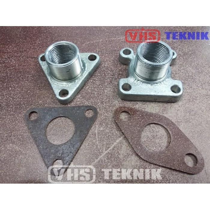 Flange Inlet Outlet Assy Meter Tatsuno Drat Dalam Plus Gasket