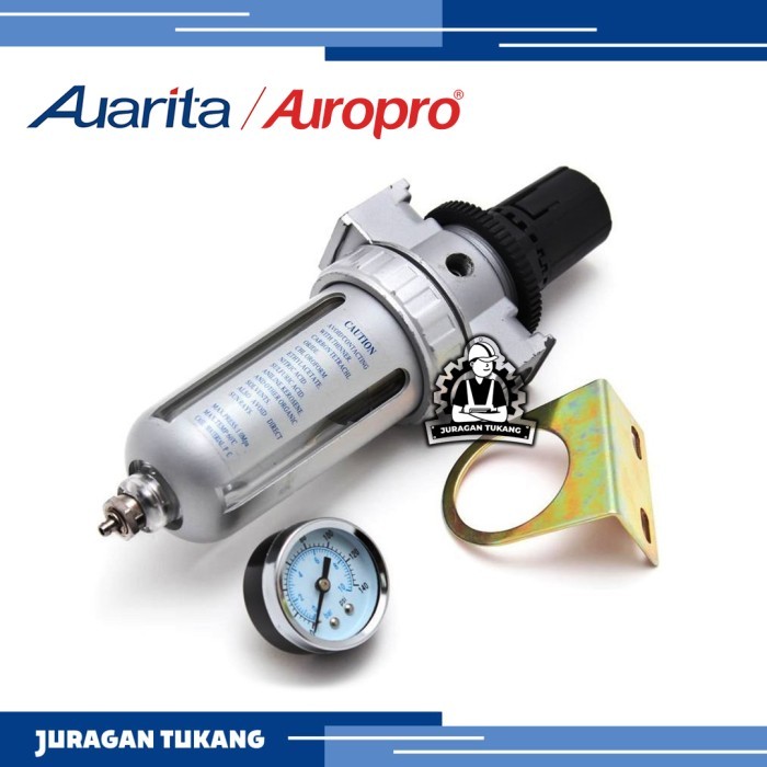 Afr-80 Single Air Filter Regulator Spray Gun Auarita Kompresor 1/4"