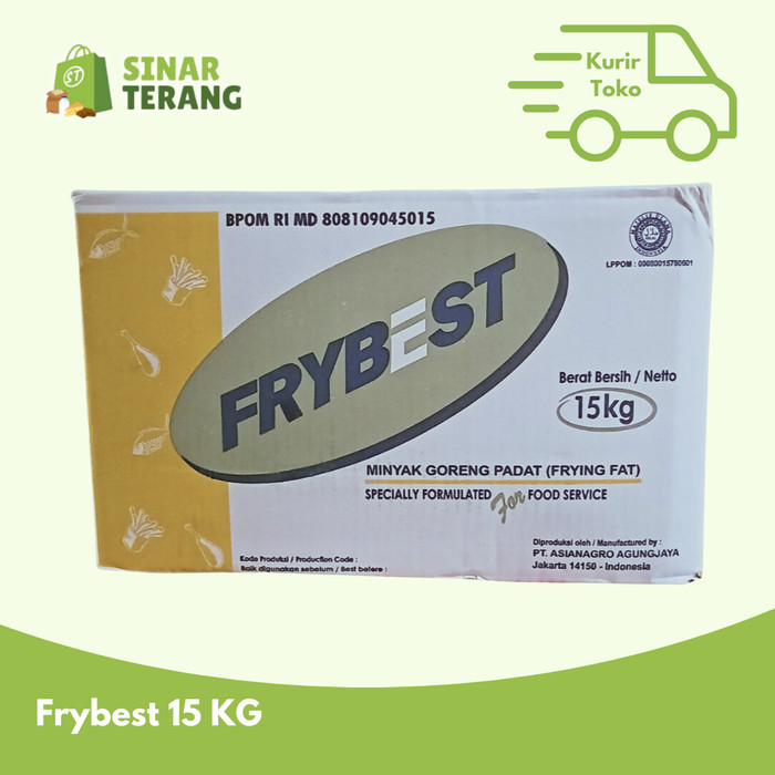 

1 dus Minyak padat / Beku FRYBEST 15kg GROSIR KARTONAN