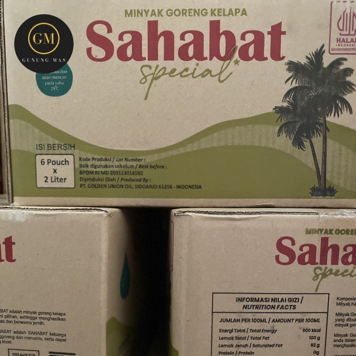 

Minyak Goreng Sahabat Refill 2 Liter Dus Isi 6