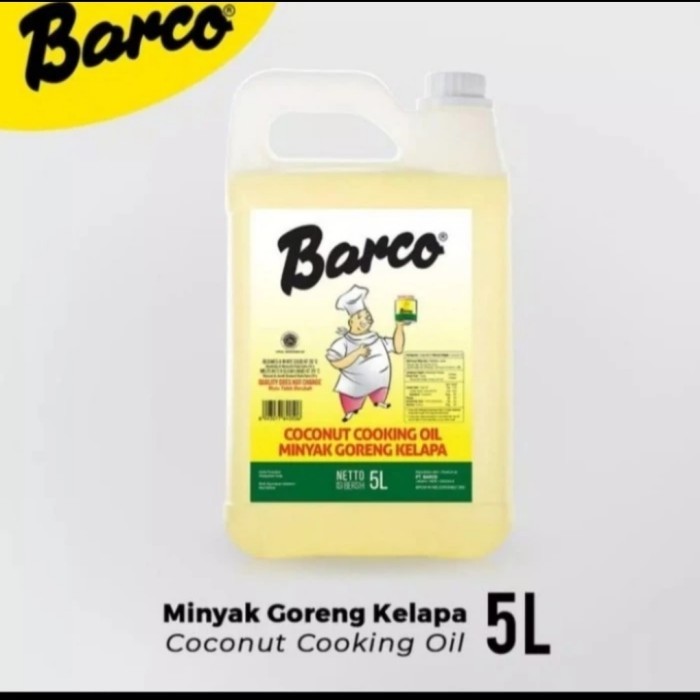 

Barco Minyak Goreng Kelapa, 5liter Jerigen