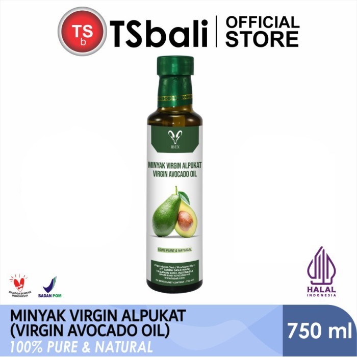 

Minyak Alpukat/Avocado Oil Food Grade Unrefined Cold Pressed 750ml