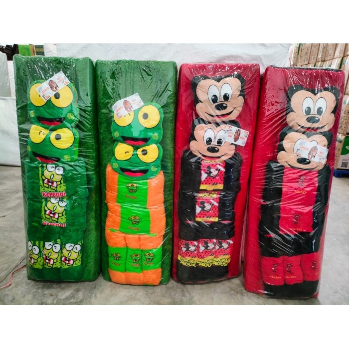 Kasur Bulu Rasfur 7 Bantal Karakter