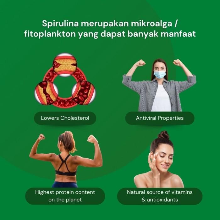 

Bubuk Spirulina Organik / Organic Spirulina Powder - 250 Grams